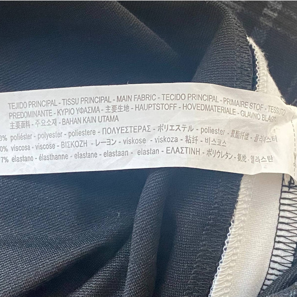 ZARA Trafaluc Collection Black & Gray Plaid Pants - Picture 7 of 11